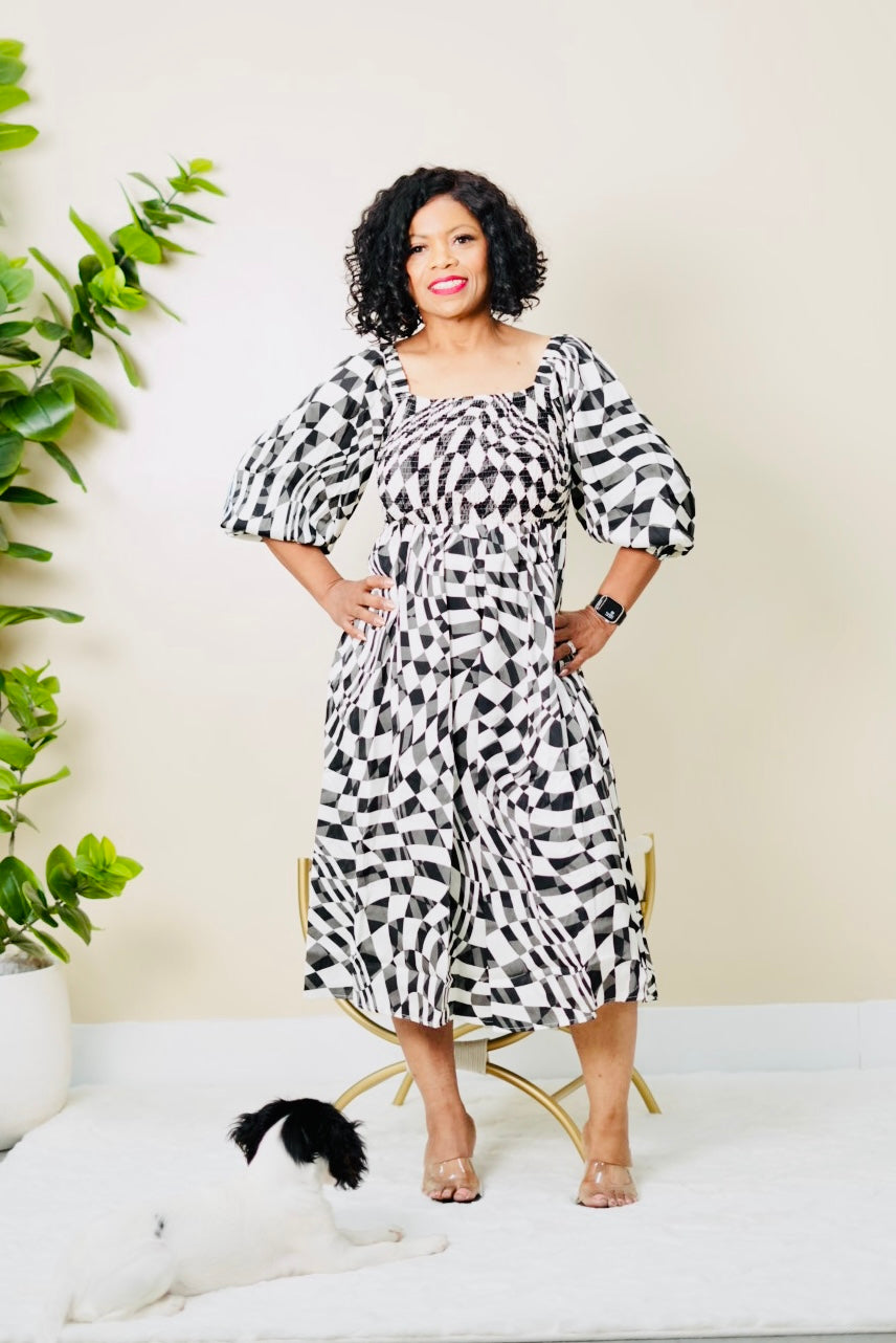 The Bold Perspective Dress