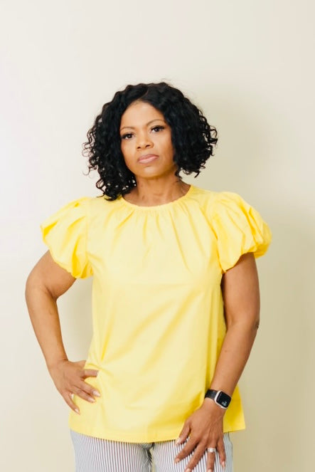 Bright Days Puff Sleeve Top